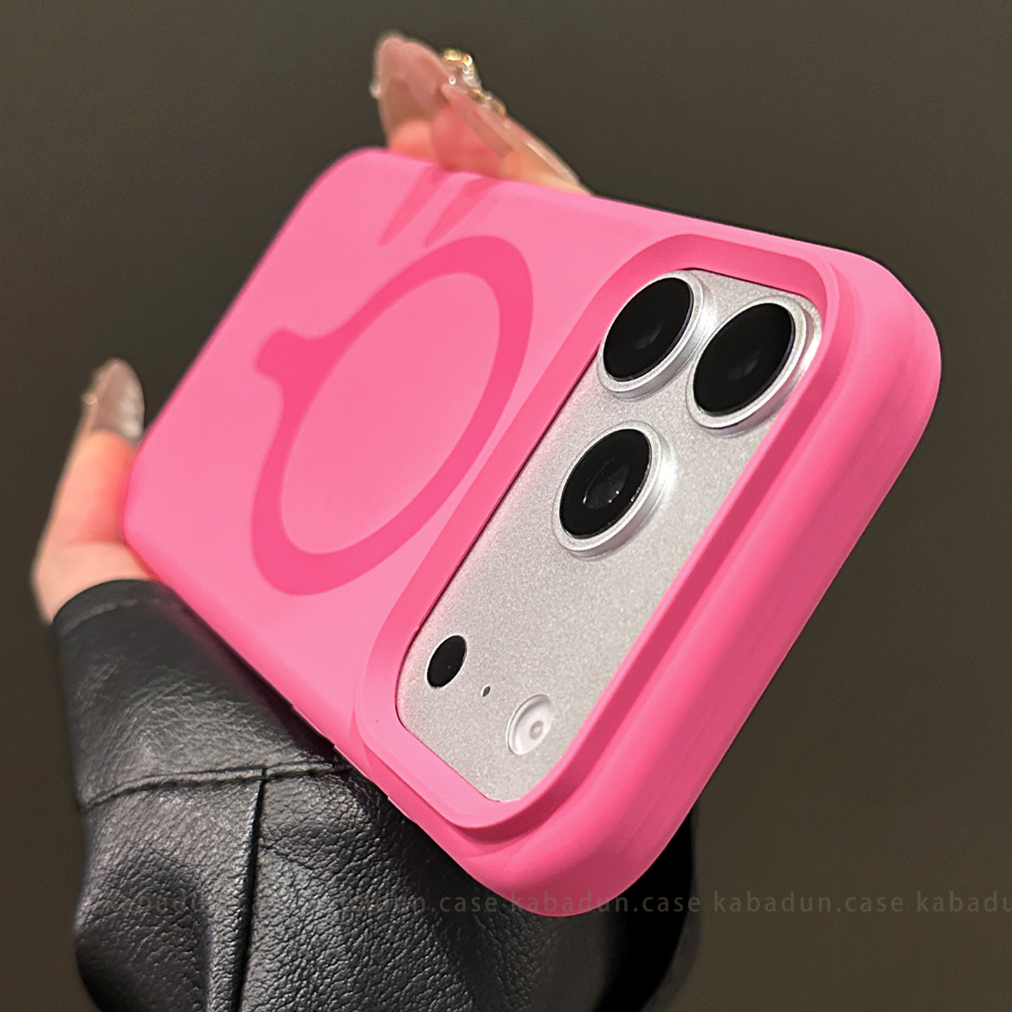 Liquid Silicone Magnetic Phone Case - オリジナルドーパミン液体シリコン製Magsafe対応iPhone 17 Pro Max 16 AIカメラコントロールボタン保護カバー