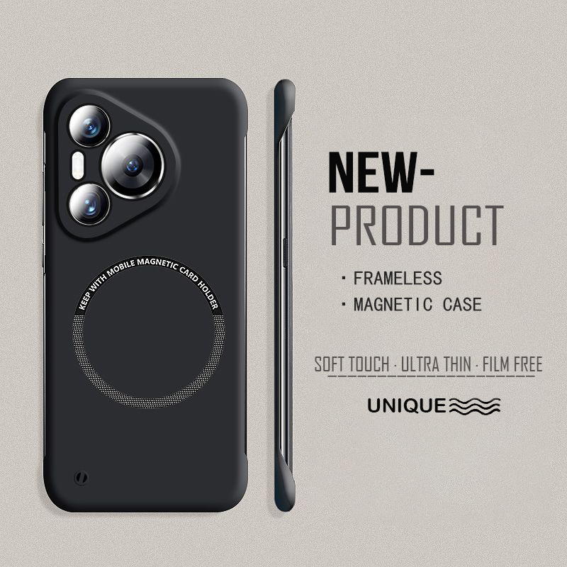 超薄型ハード PC 磁気フレームレス電話ケース Magsaf - Ultra Thin Frameless Phone Cover のレビューと価格