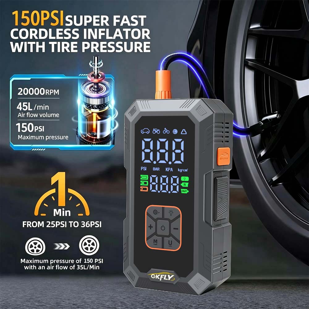 4 in 1 車用ジャンプスターター 8000A（ピーク電流 - Power Banks のレビューと価格