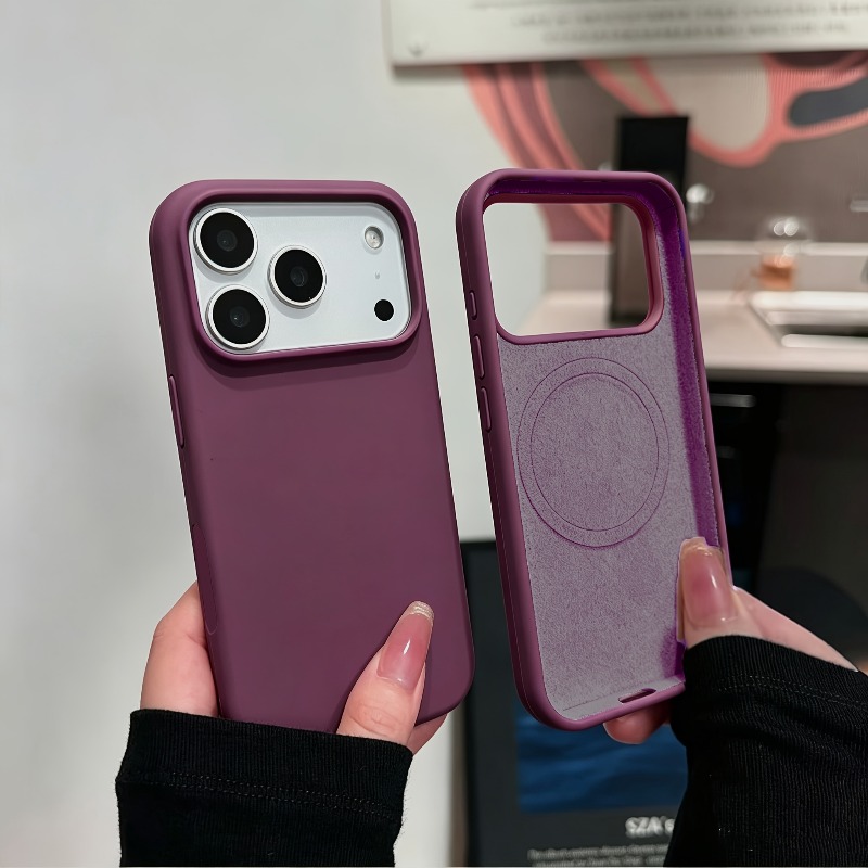 iPhone 18 Pro Max、17、16、15、14、 - Liquid Silicone Magnetic Phone Case のレビューと価格