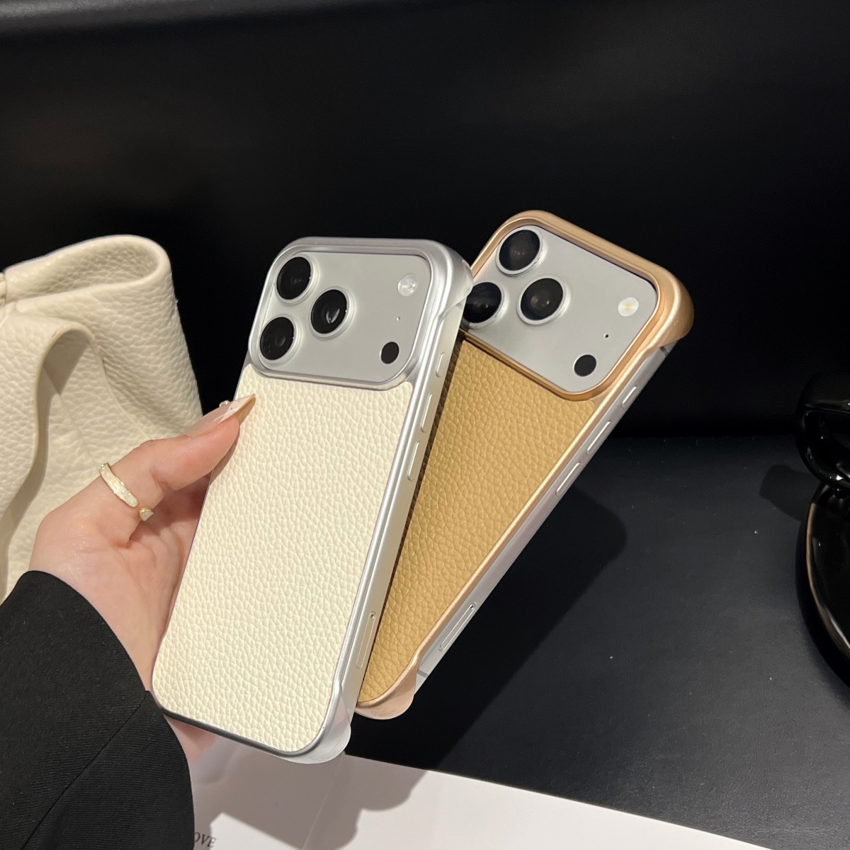 超薄型フレームレス冷却ライチレザーテクスチャケース iPho - Ultra Thin Frameless Phone Cover のレビューと価格