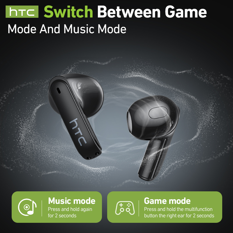 HTC製ゲーミングBluetoothヘッドホン（マイク付き） - Earphones のレビューと価格