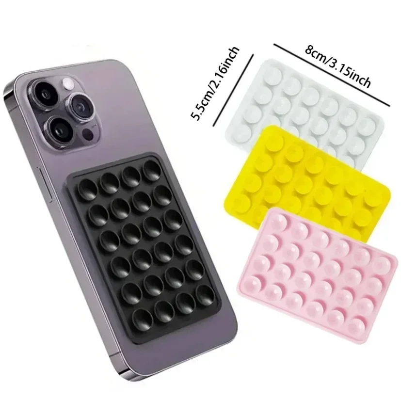 正方形のシリコン製吸盤式スマホスタンドパッド。多機能で、壁に - Phone Cases のレビューと価格