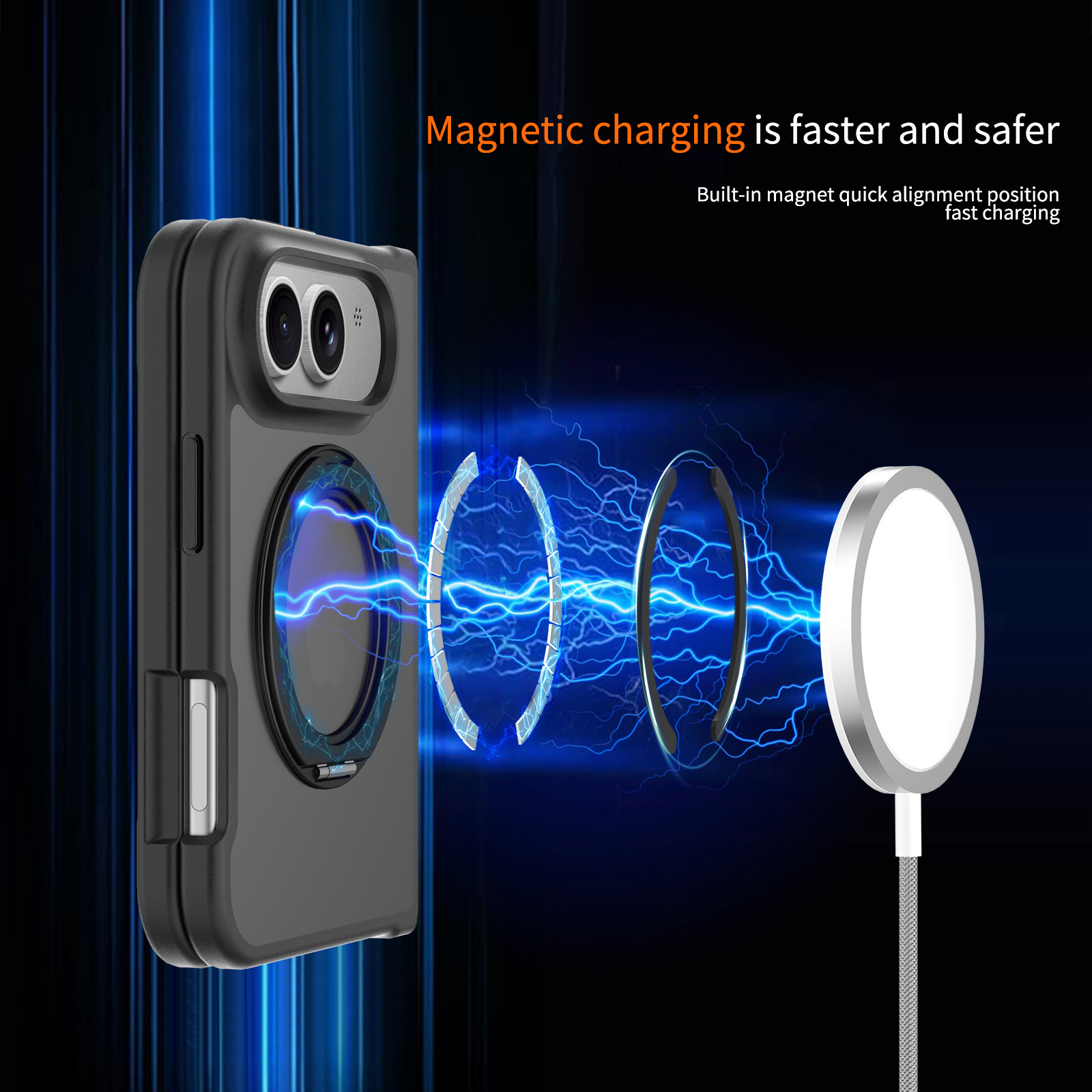 360 °   iPhone Duo用、MagSafe対応、 - Matte Hard Pc Back Case のレビューと価格