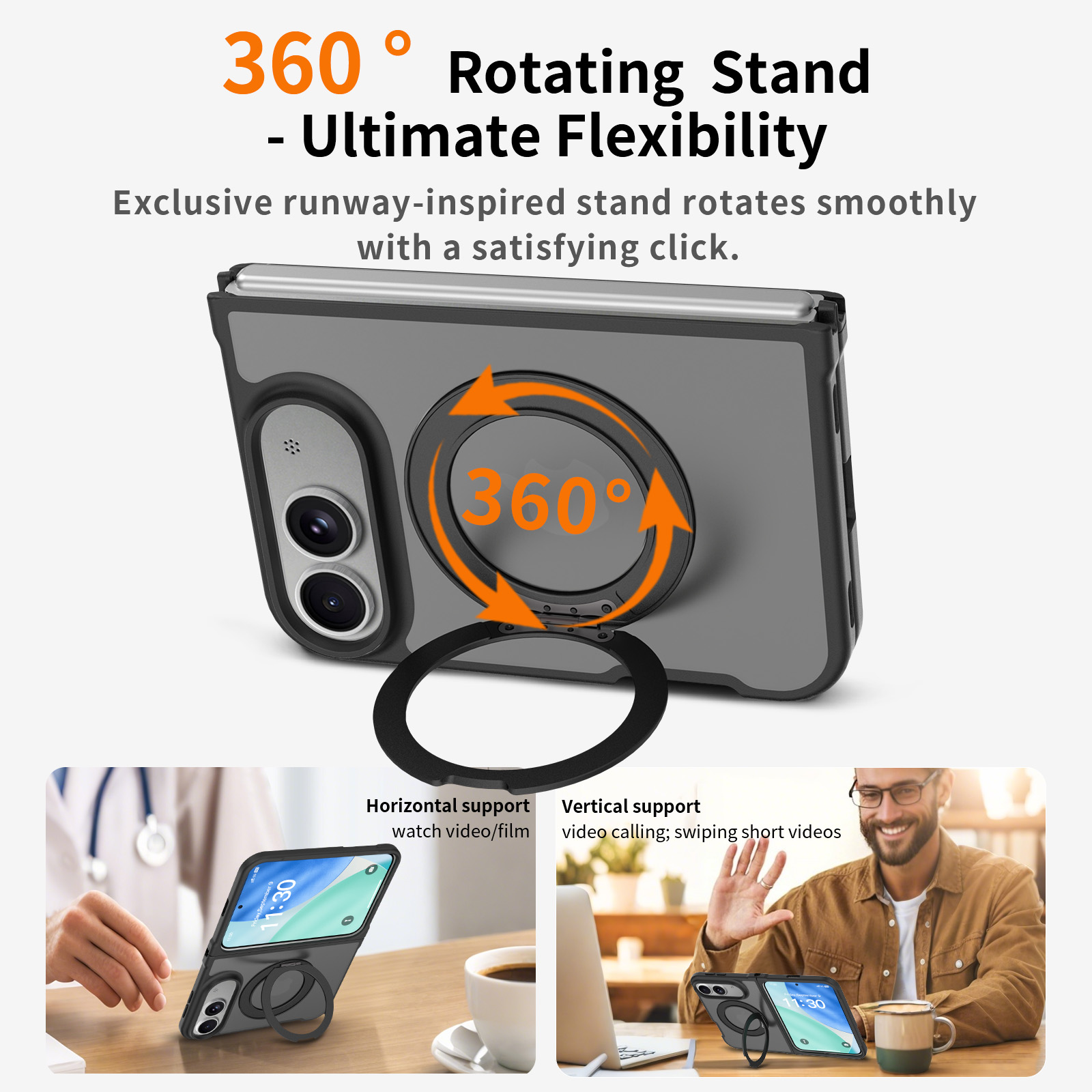 360 °   iPhone Duo用、MagSafe対応、 - Matte Hard Pc Back Case のレビューと価格